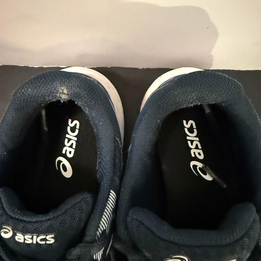 Asics Upcourt 5 Mens Navy Blue White Gum Sole Volleyball Shoes Sneakers Size 6.5 - Picture 7 of 16